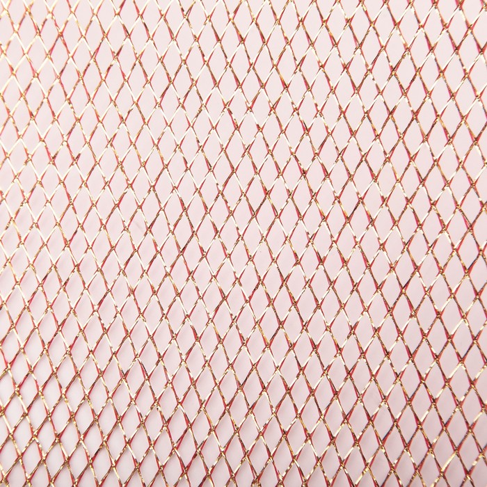 Сетка для цветов крупная "Россыпь блесток" красная 48 см х 4,5 м