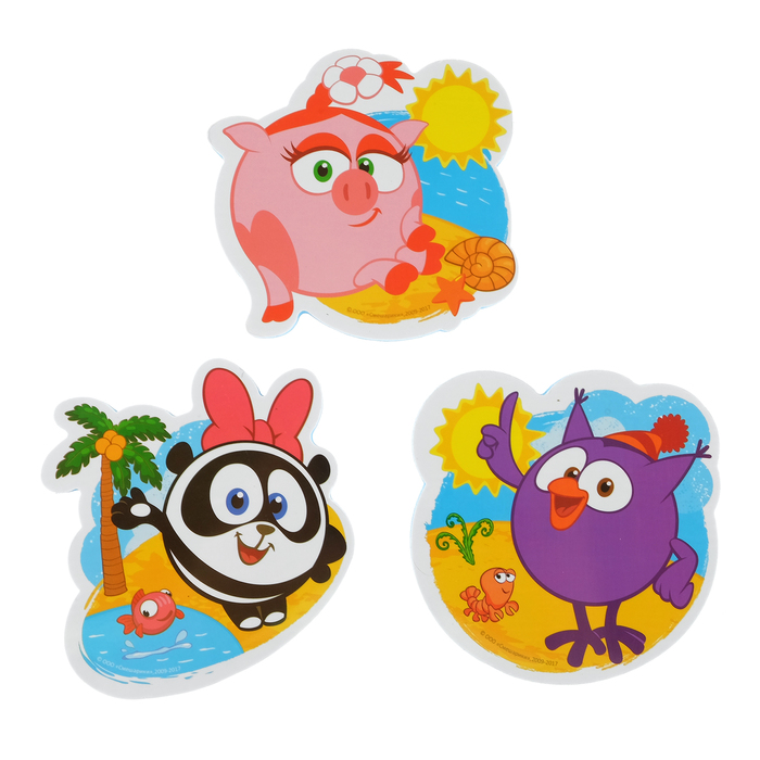 Игрушка развивающая СМЕШАРИКИ "Веселое купание" (набор 3 шт)