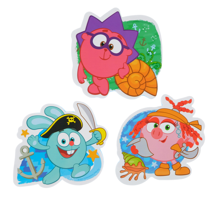 Игрушка развивающая СМЕШАРИКИ "Пиратики" (набор 3 шт)