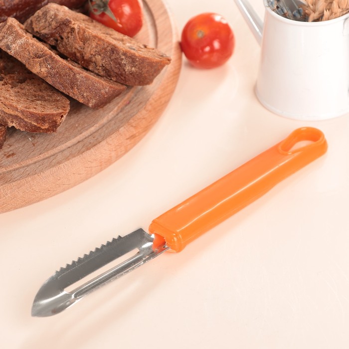 Овошечистка вертикальная "Джем" 19 см, цвета МИКС