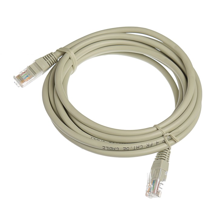 Патч-корд Belsis SP3055, UTP RJ-45 кат.5E, 3м, серый