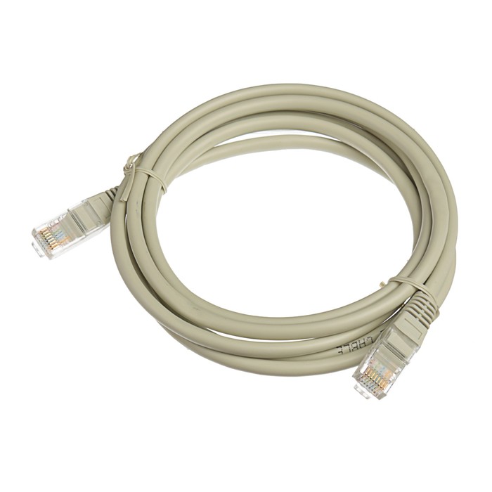 Патч-корд Belsis SP3055, UTP RJ-45 кат.5E, 1,8м, серый