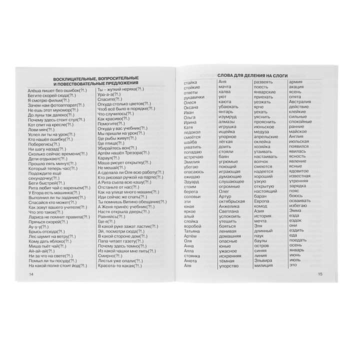 3000 примеров по русскому языку. 1 класс. Крупный шрифт. Новые примеры. Автомотизированность навыка. Обязательный уровень знаний, умений и навыков. Автор: Узорова О.В.