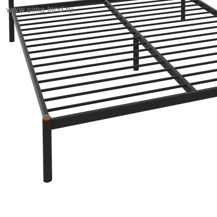 фото Кровать «вероника плюс», 1200 × 1900 мм, металл, цвет чёрный