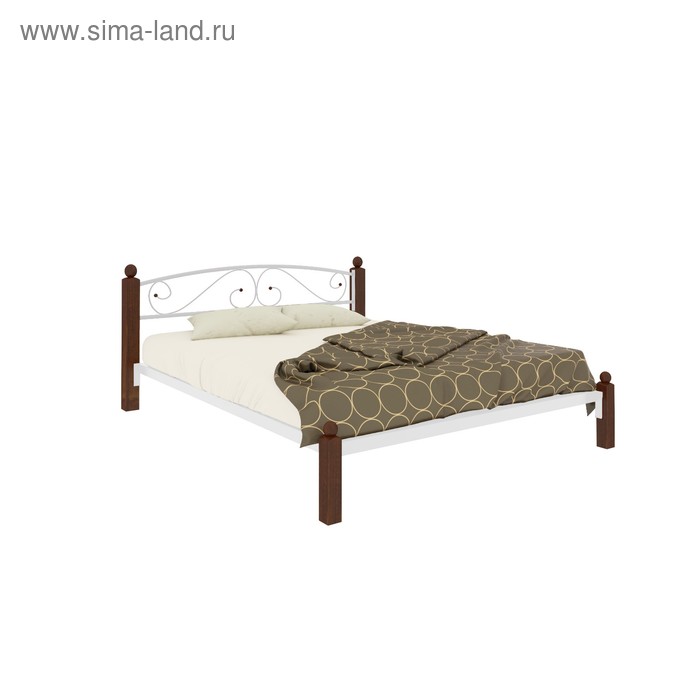 Кровать «Вероника Люкс», 1200×2000 мм, металл, цвет белый кровать вероника люкс 1200×2000 мм металл цвет чёрный