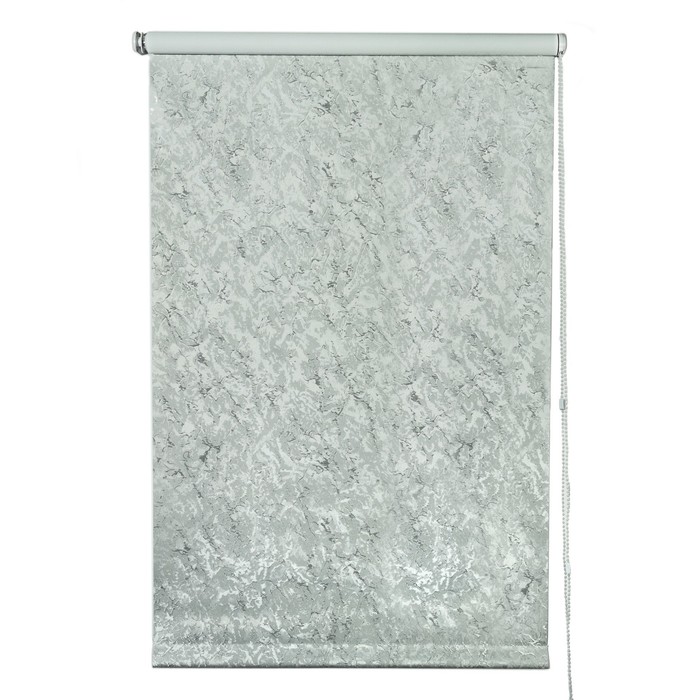 Штора рулонная, блэкаут 90х175 см "Фрост", цвет белый