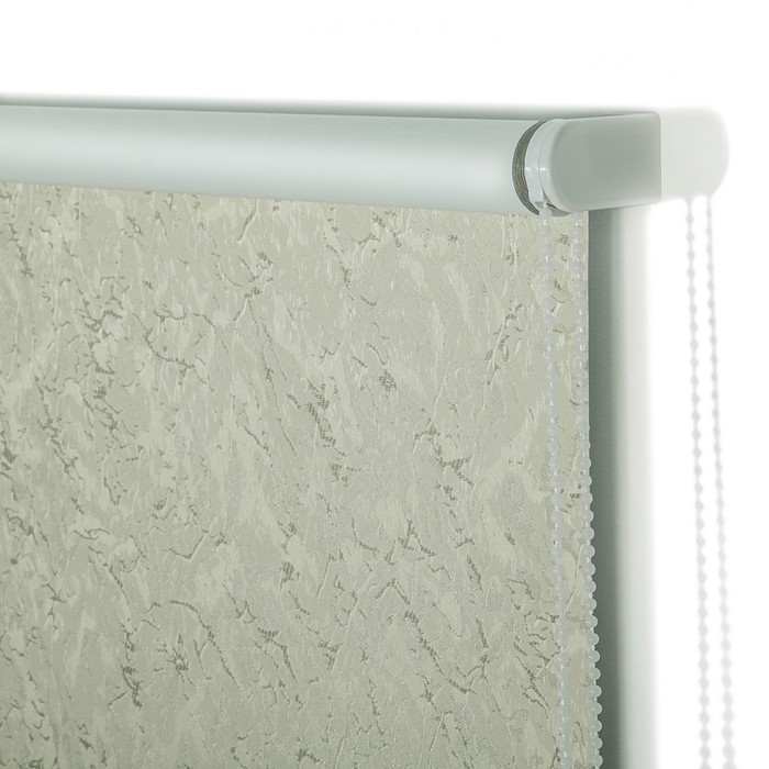 Штора рулонная, блэкаут 60х175 см "Фрост", цвет светло-бежевый