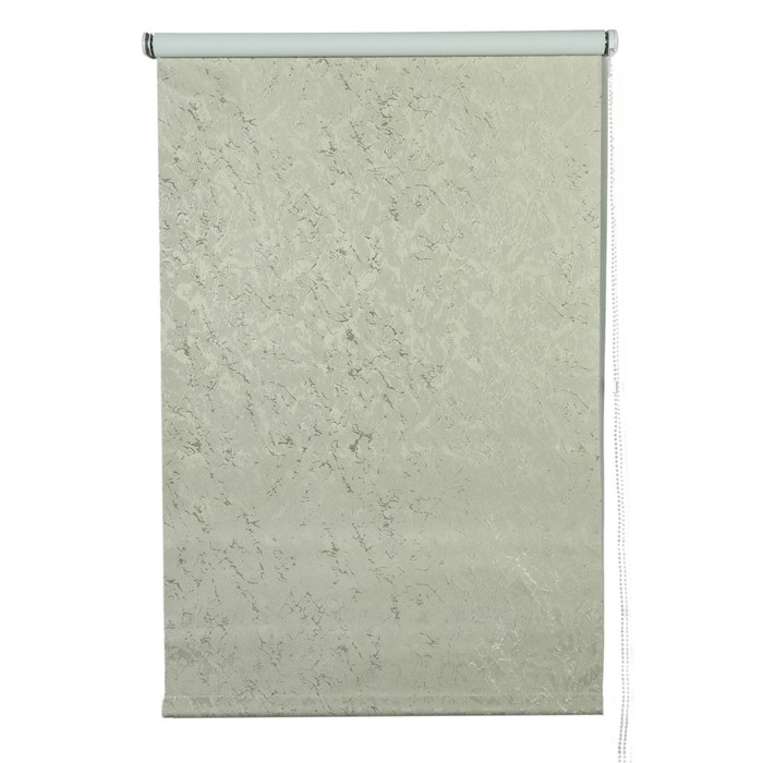 Штора рулонная, блэкаут 90х175 см "Фрост", цвет светло-бежевый