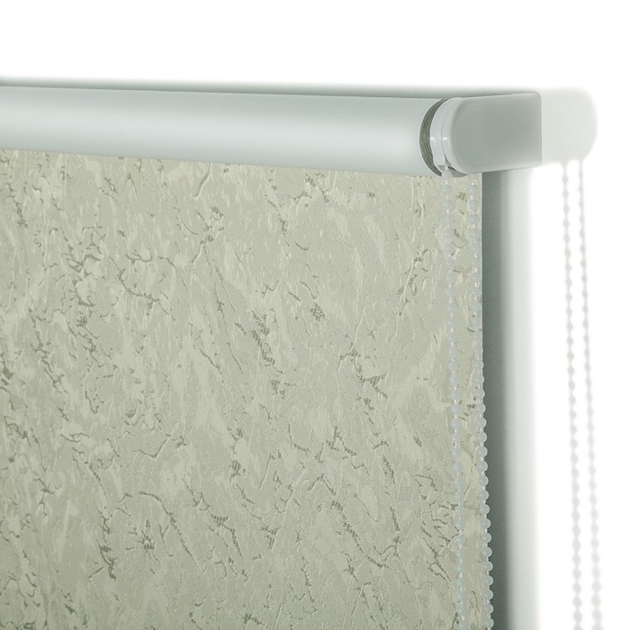 Штора рулонная, блэкаут 90х175 см "Фрост", цвет светло-бежевый