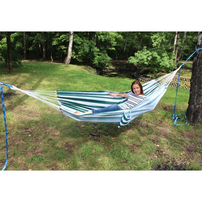 Гамак зеленая полоска RG-13