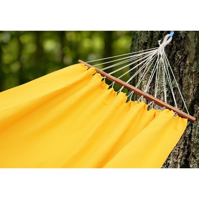 Гамак из льна с планкой желтый RG-14