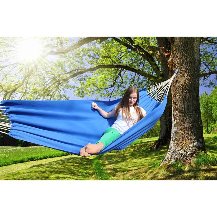 Гамак из льна синий RG-15