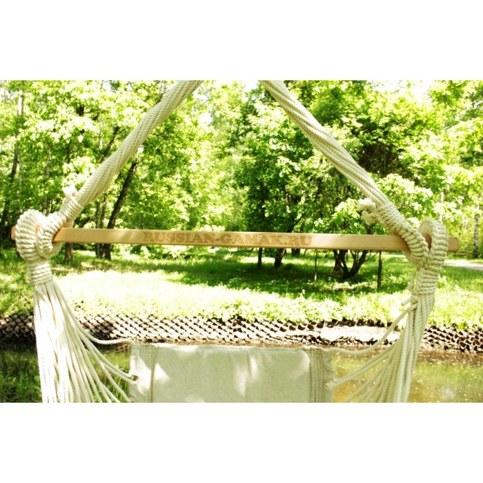 Кресло гамак из льна с поролоновыми вставками RGK-4