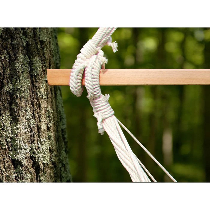 Кресло гамак из льна с поролоновыми вставками желтый RGK-4