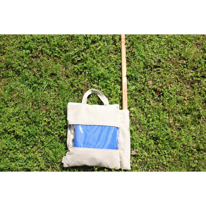 Кресло гамак из льна синий RGK-5