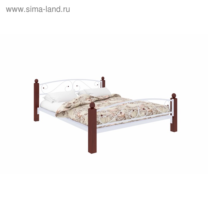 кровать вероника люкс плюс 1800×2000 мм металл цвет коричневый Кровать «Вероника Люкс Плюс», 1800×2000 мм, металл, цвет белый