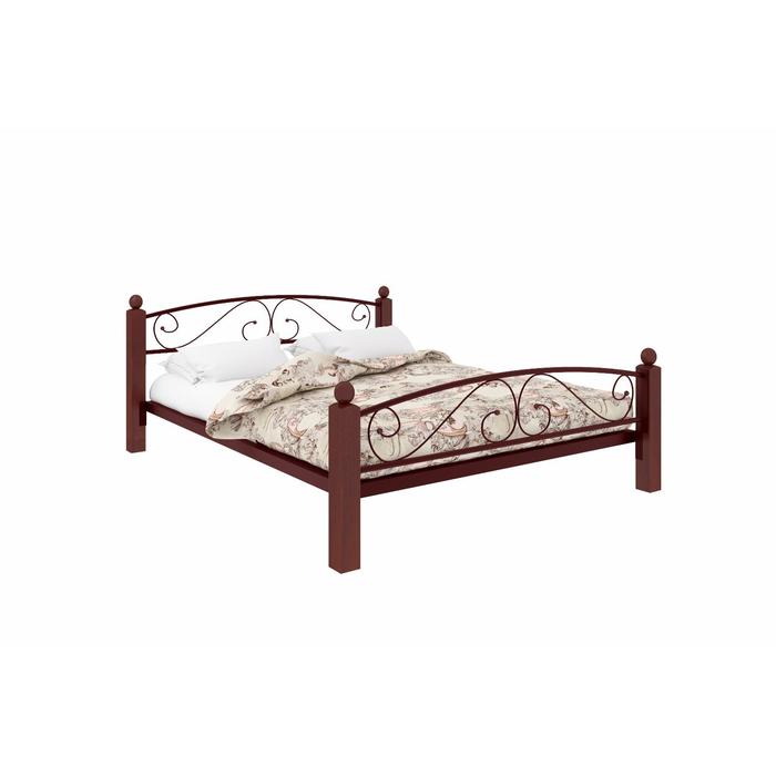 кровать вероника люкс плюс 1800×2000 мм металл цвет коричневый Кровать «Вероника Люкс Плюс», 1200×2000 мм, металл, цвет коричневый
