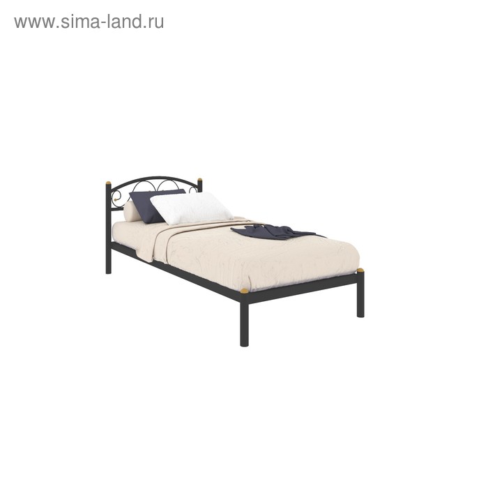 Кровать «Вероника Мини», 900×1900 мм, металл, цвет чёрный