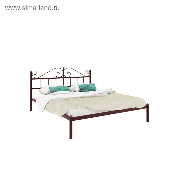 Кровать «Диана», 1600×2000 мм, металл, цвет коричневый