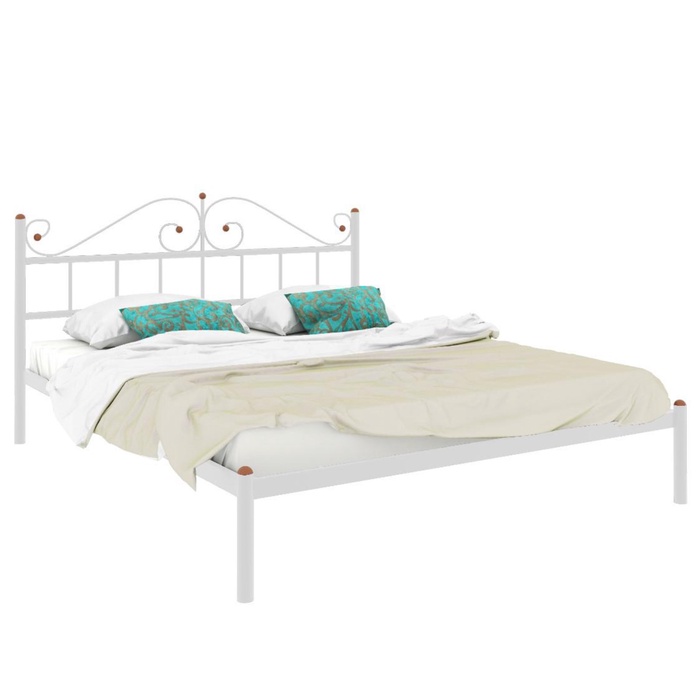 Кровать "Диана", 200x180 cм, каркас белый