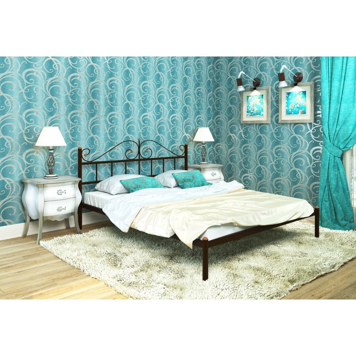 Кровать "Диана", 200x120 cм, каркас чёрный