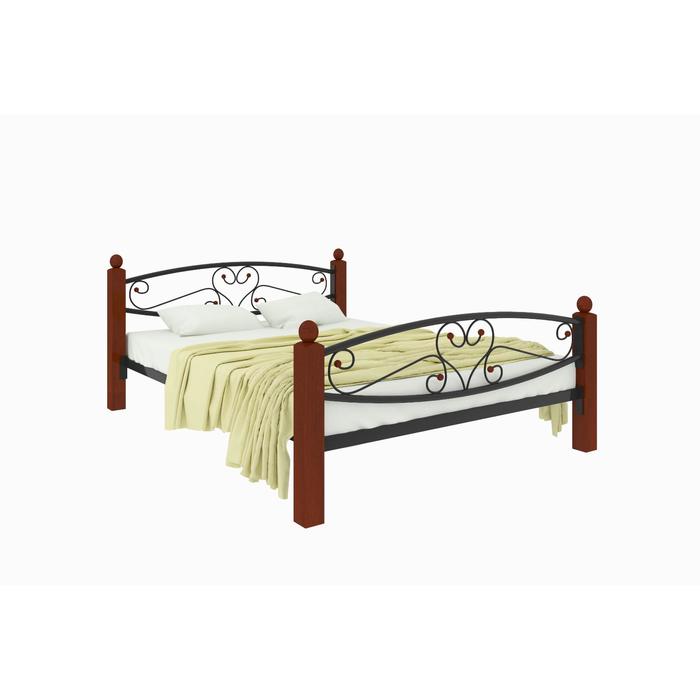Кровать «Каролина Люкс Плюс», 1800×2000 мм, металл, цвет чёрный кровать каролина плюс 1800 × 2000 мм металл цвет белый