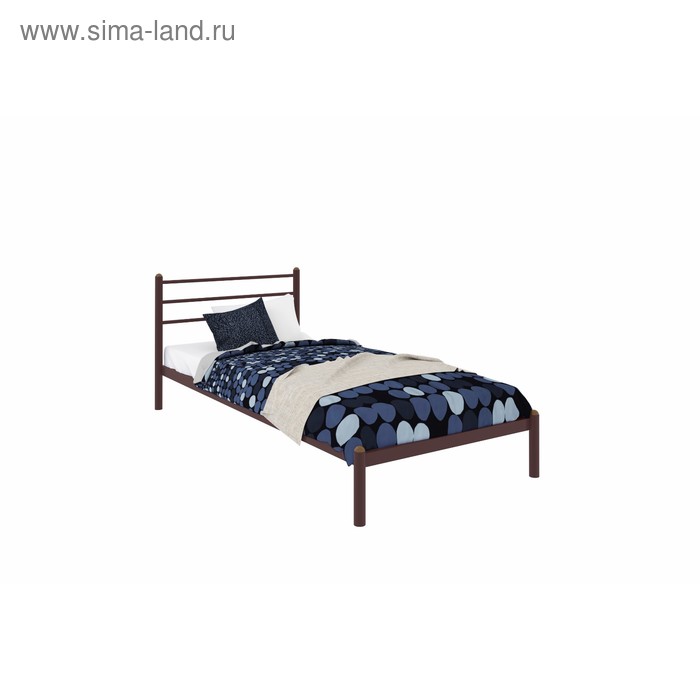 Кровать «Милана Мини», 900×1900 мм, металл, цвет коричневый