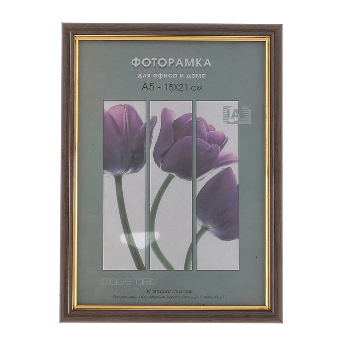 Фоторамка 15х21 см пластик Interior Office 586 ольха (25/800)