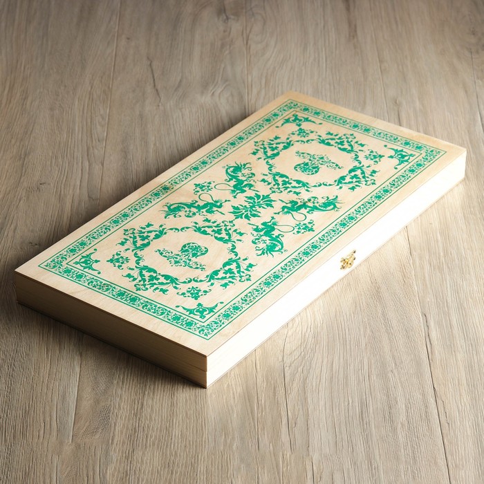 Нарды &quot;Чертики зеленые&quot; (доска дерево 48х48 см)