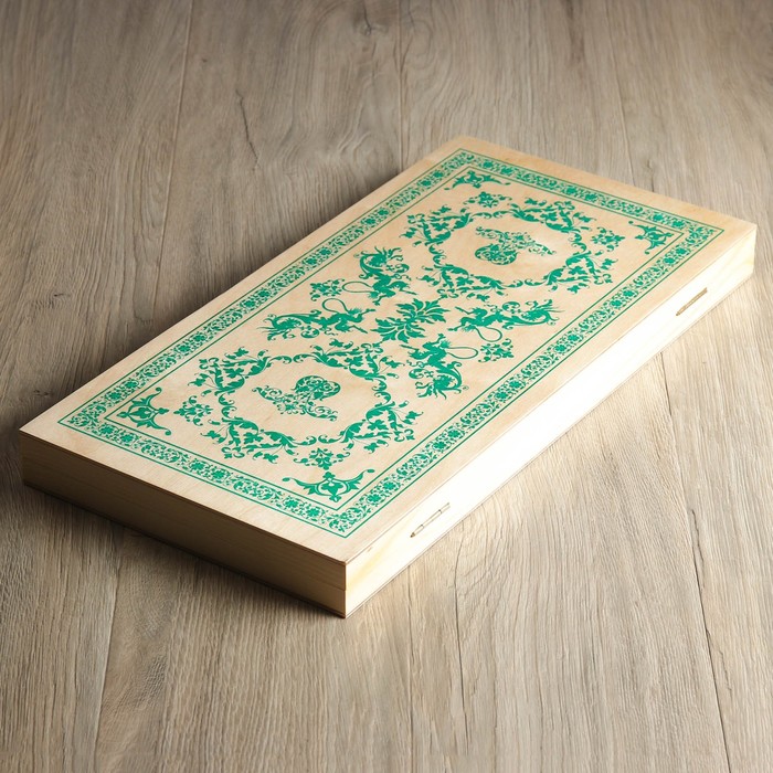 Нарды "Чертики зеленые" (доска дерево 48х48 см)