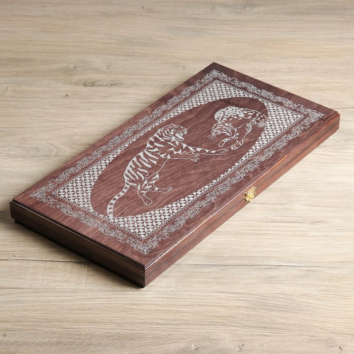 Нарды &quot;Тигры&quot; (доска дерево 48х48 см)