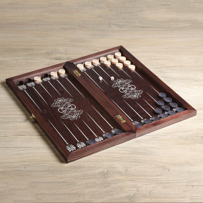 Нарды "Герб" (доска дерево 48х48 см)