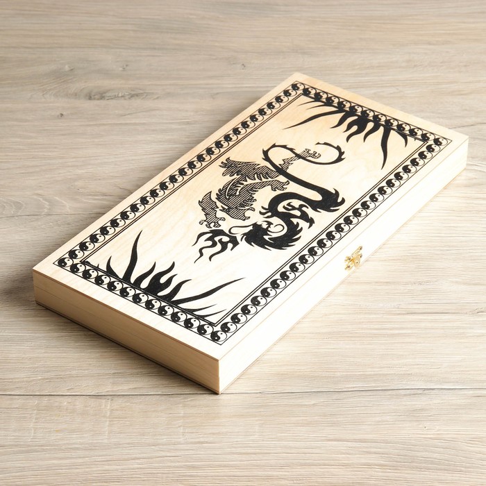 Нарды "Драконы" (доска дерево 40х40 см)