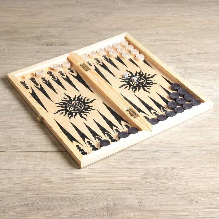 Нарды "Драконы" (доска дерево 40х40 см)