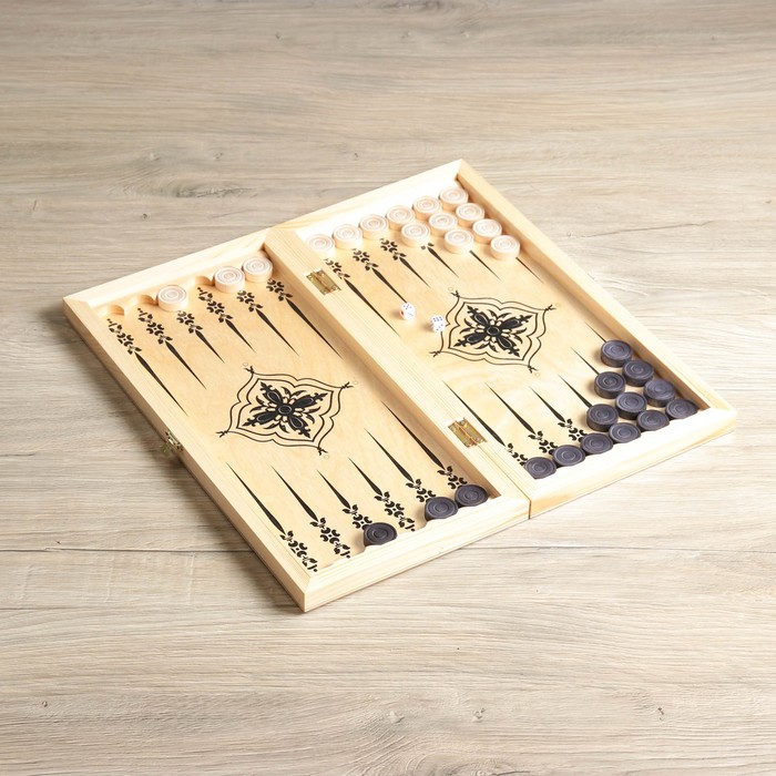 Нарды "Вьюн" (доска дерево 40х40 см)