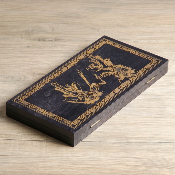 Нарды "Золотые индейцы" (доска дерево 40х40 см)