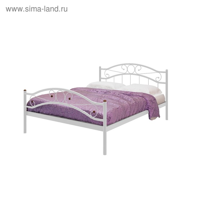 Кровать «Надежда Плюс», 1800×2000 мм, металл, цвет белый кровать каролина плюс 1800 × 2000 мм металл цвет белый