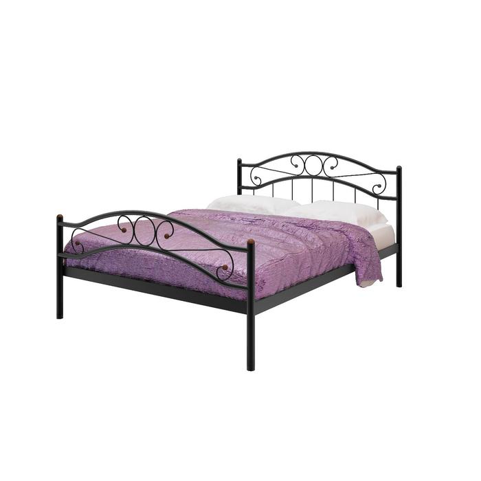 Кровать «Надежда Плюс», 1200×2000 мм, металл, цвет чёрный кровать инесса plus 1200 × 2000 мм лофт цвет каркаса чёрный