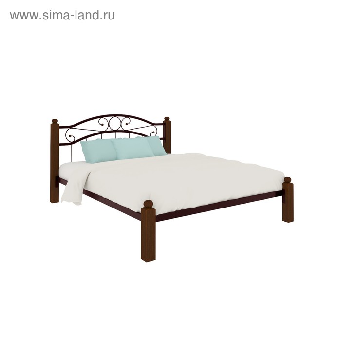 кровать надежда люкс 1800×2000 мм металл цвет коричневый Кровать «Надежда Люкс», 1200×2000 мм, металл, цвет коричневый