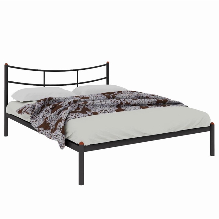 Кровать "Софья", 200x140 cм, каркас чёрный
