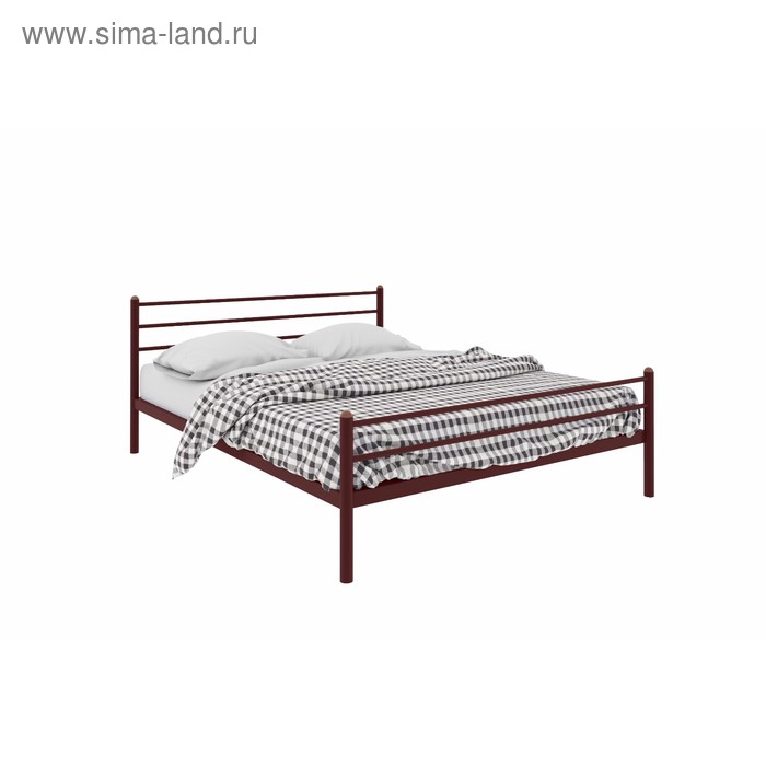кровать милана плюс 1800×2000 мм металл цвет коричневый Кровать «Милана Плюс», 1600×2000 мм, металл, цвет коричневый