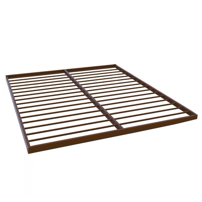 Кровать "Надежда Плюс", 200x140 cм, каркас коричневый