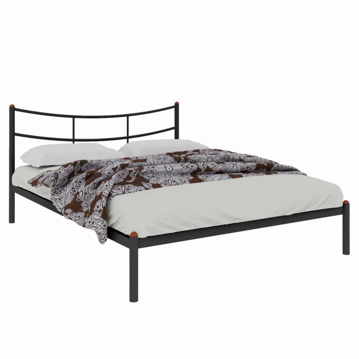 Кровать "Софья", 190x160 cм, каркас чёрный