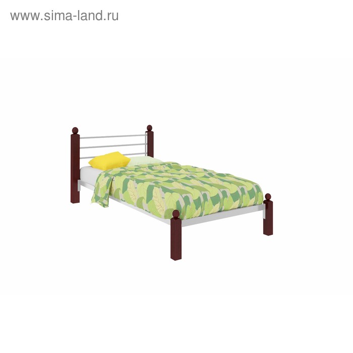 Кровать «Милана Мини Люкс», 800×2000 мм, металл, цвет белый