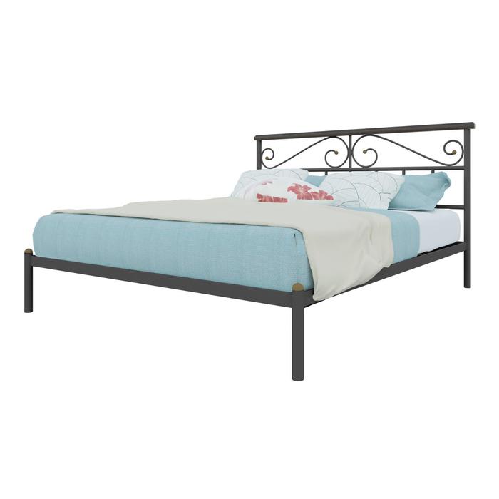 Кровать «Эсмиральда», 1200×2000 мм, металл, цвет чёрный кровать инесса plus 1200 × 2000 мм лофт цвет каркаса чёрный
