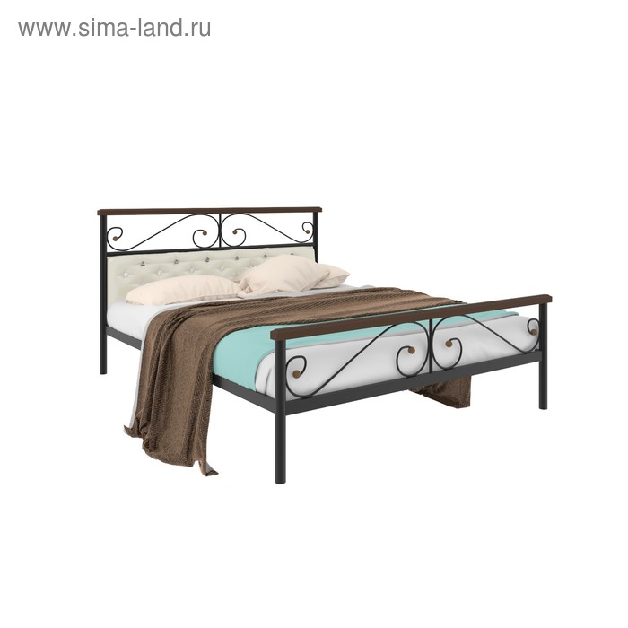 

Кровать «Эсмиральда мягкая Плюс», 1200×2000 мм, металл, цвет чёрный