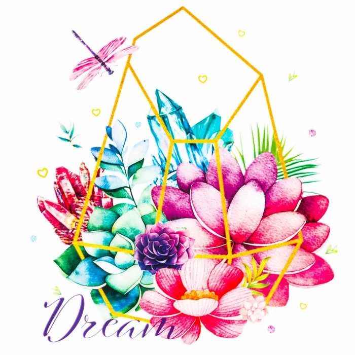 Термонаклейка для взрослых #DREAM, 14 х 14 см