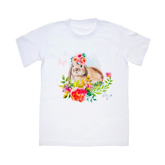 Термонаклейка для взрослых Pretty rabbit, 14 х 14 см