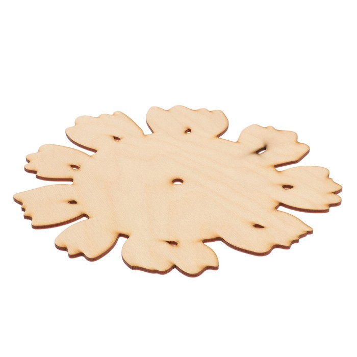 Основа для часов"Ромашка" №3 из фанеры 25х25 см LH011765