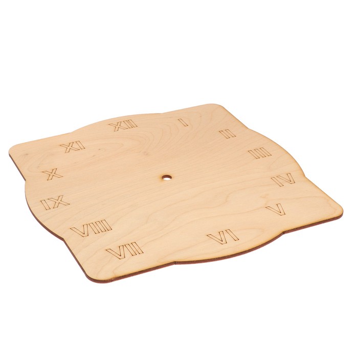 Основа для часов "Римские цифры" №4 из фанеры 25х25 см LH011766